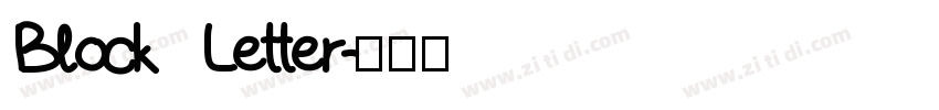Block Letter字体转换